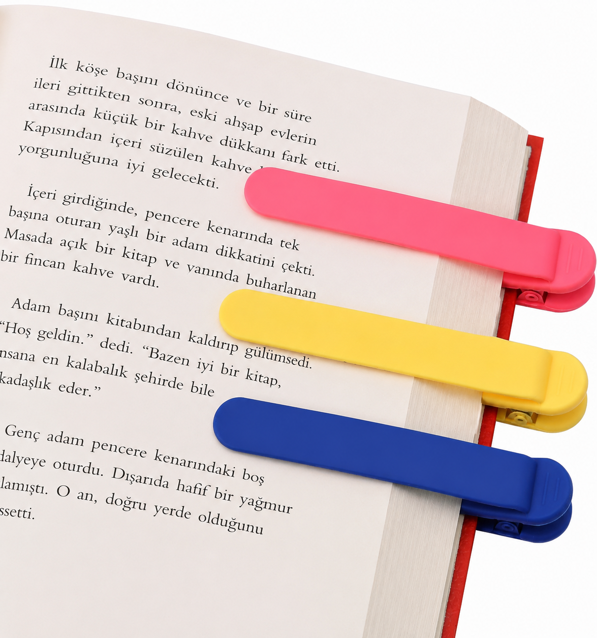 Otomatik Kitap Ayracı 3'lü Renkli Set